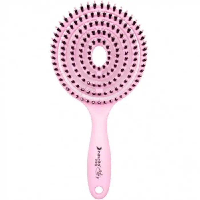 Pro Üç Boyutlu Oval Saç Fırçası Pembe