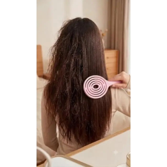 Pro Üç Boyutlu Oval Saç Fırçası Pembe