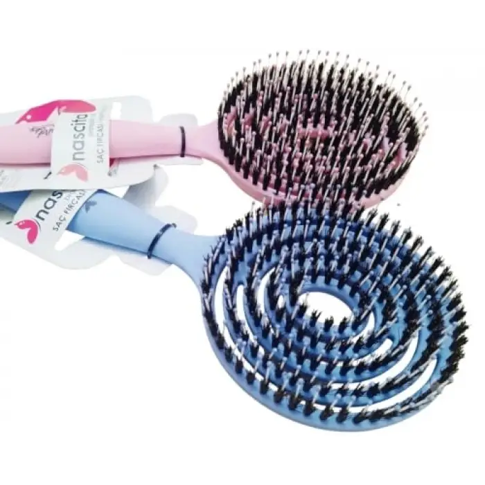 Pro Üç Boyutlu Oval Saç Fırçası Pembe