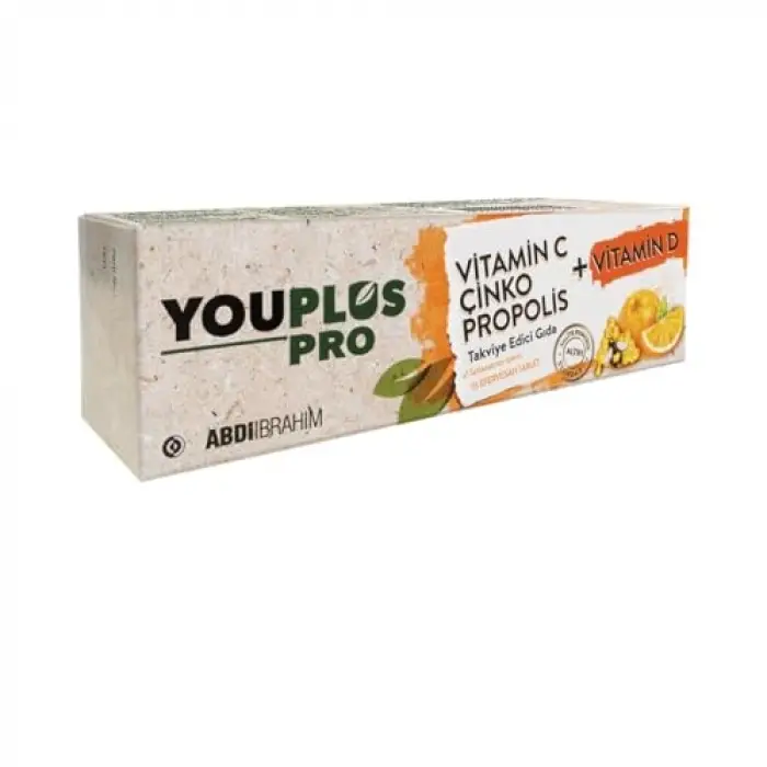 Pro Vitamin C, D, Çinko & Propolis 15 Efervesan Tablet