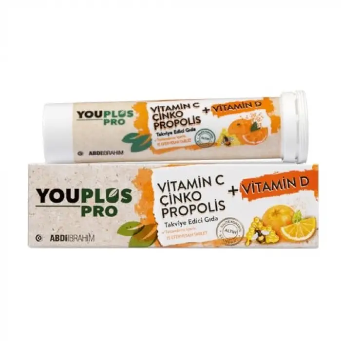 Pro Vitamin C, D, Çinko & Propolis 15 Efervesan Tablet