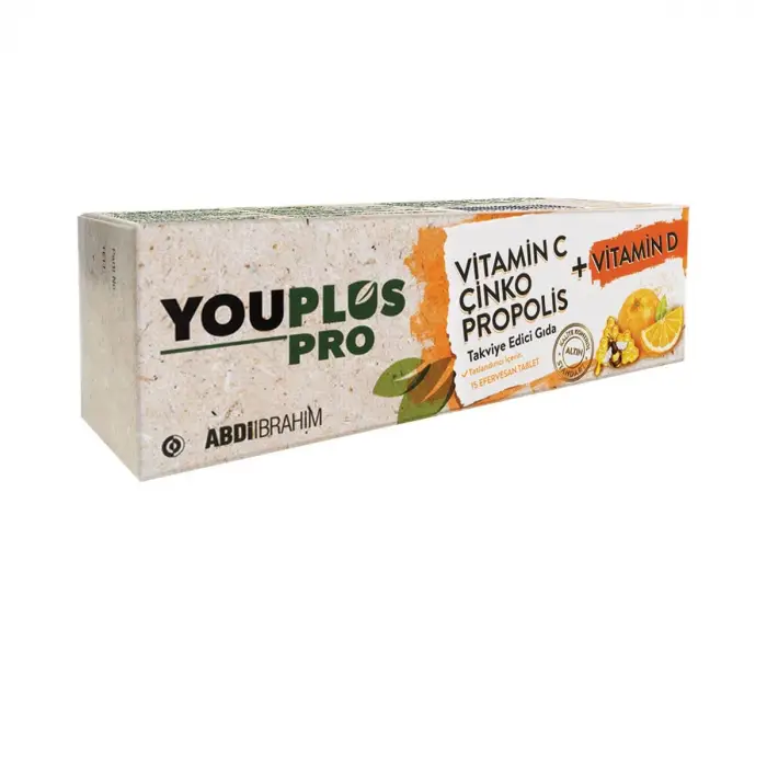 Pro Vitamin C, D, Çinko & Propolis 15 Efervesan Tablet