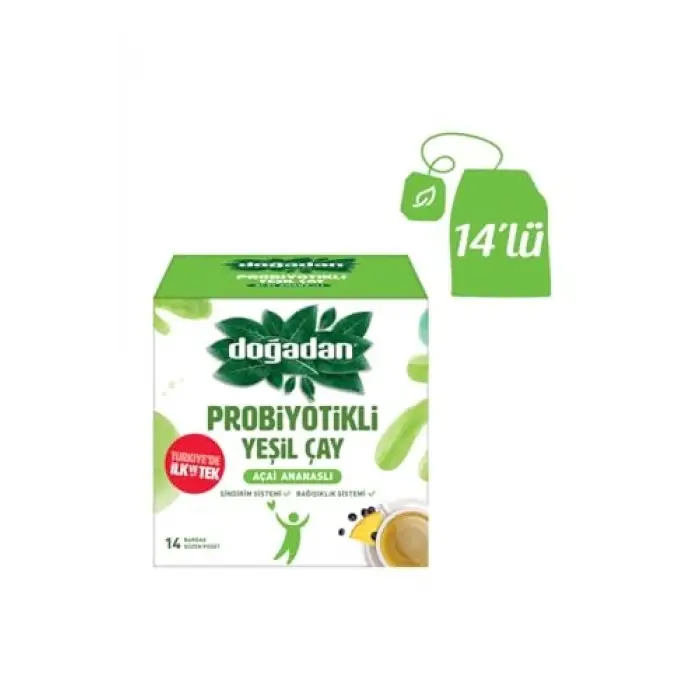 Probiyotikli Yeşil Çay Açai Ananaslı 14lü