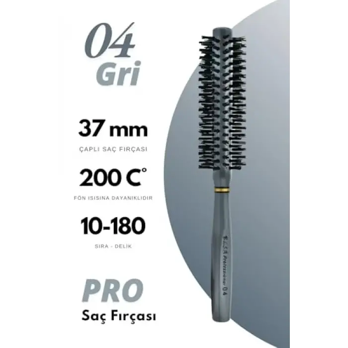 Professional 04 Gri Saç Fırçası