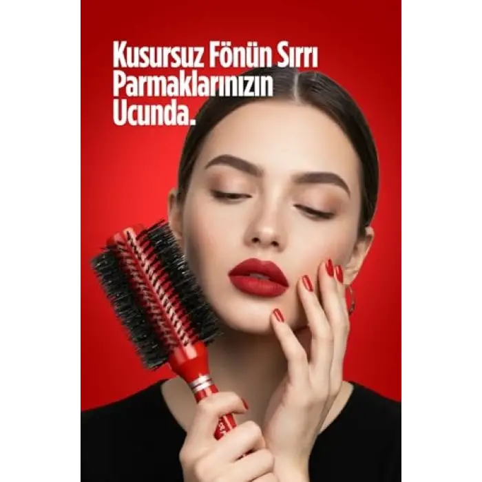 Professional 288 Kırmızı Saç Fırçası
