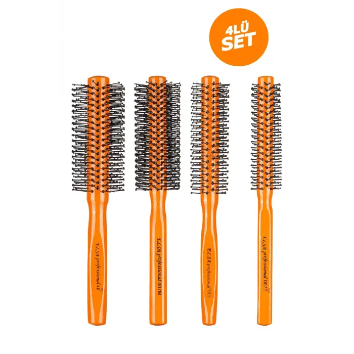 Professional 4X Erkek Saç Fırçası Set