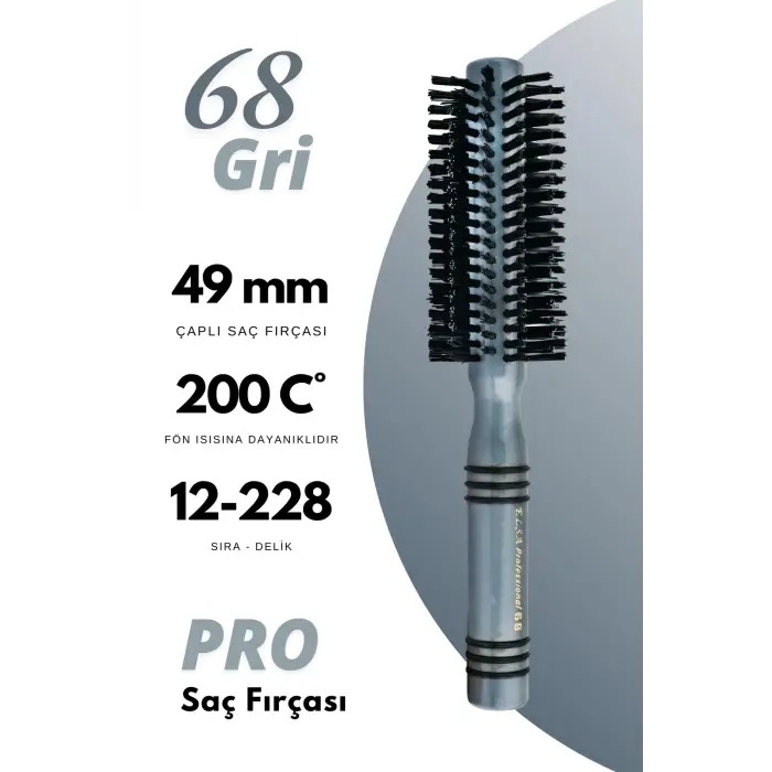 Professional 68 Gri Saç Fırçası