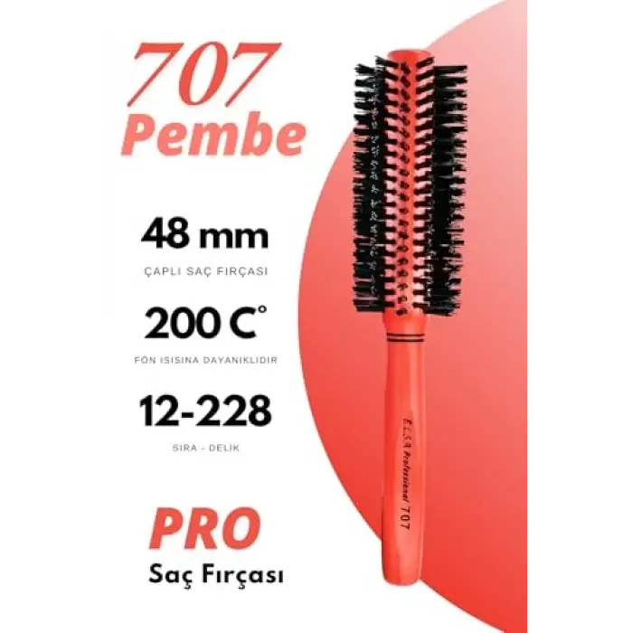 Professional 707 Pembe Saç Fırçası