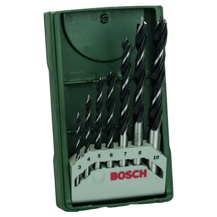 Professional Accessories Ahşap Matkap Uçu, Yeşil, 7 Adet