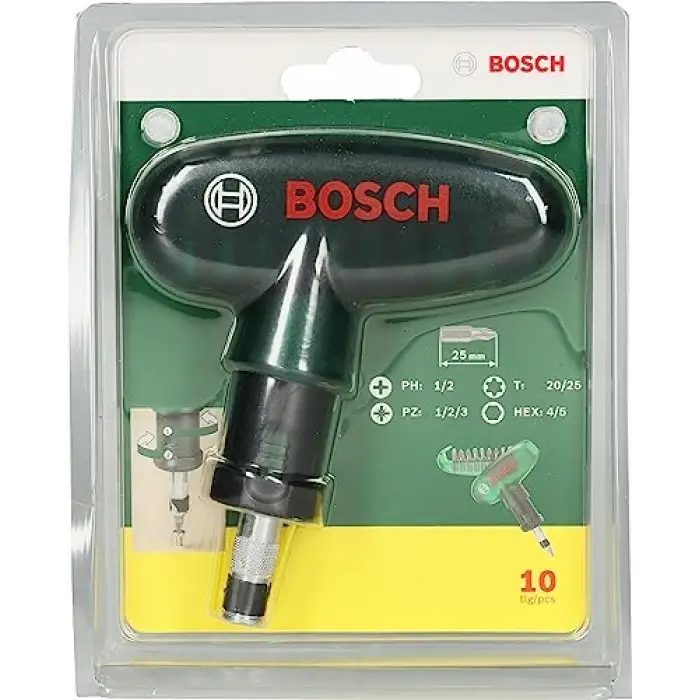 Professional Accessories Diy Circirli Tornavida Ve 9 Vidalama Ucu, Gri