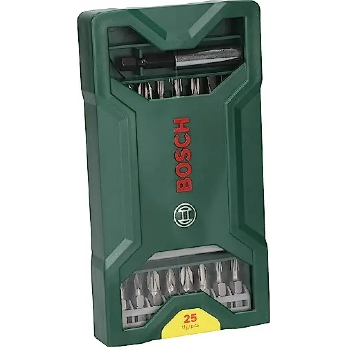Professional Accessories X/Line Mini 25 Parça Vidalama Seti, Plastik Kutu, Yeşil