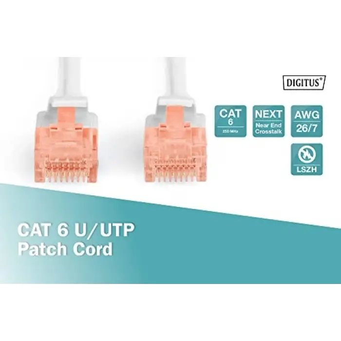 Professional Cat6 U-Utp Patch Kablo, 5 M