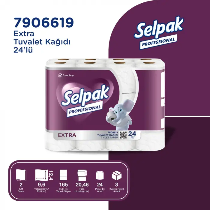 Professional Extra Tuvalet Kağıdı 24 Rulo