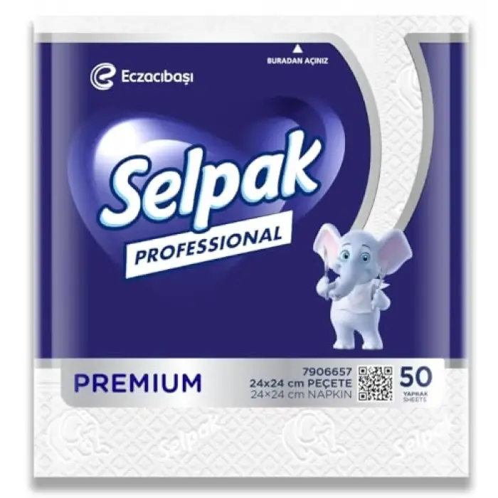 Professional Peçete Mini, 50 Yaprak, 24lü