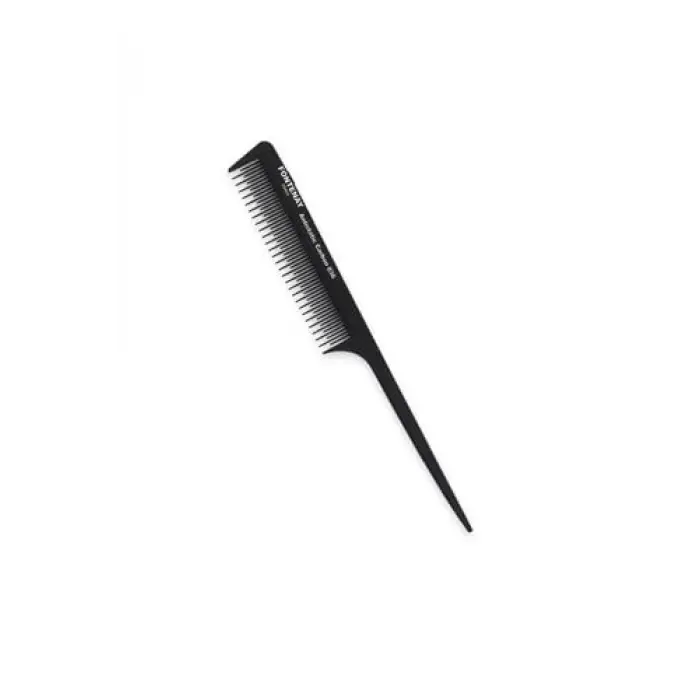 Profesyonel Antistatic Carbon Tarak 036 Siyah