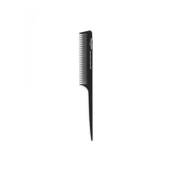 Profesyonel Antistatic Carbon Tarak 036 Siyah