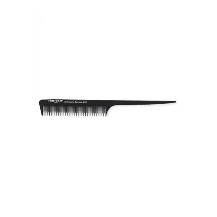 Profesyonel Antistatic Carbon Tarak 036 Siyah