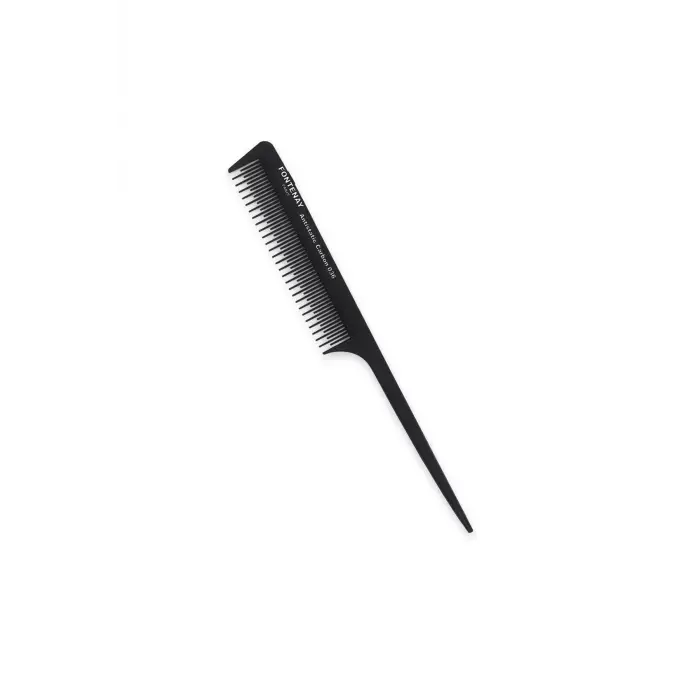 Profesyonel Antistatic Carbon Tarak 036 Siyah