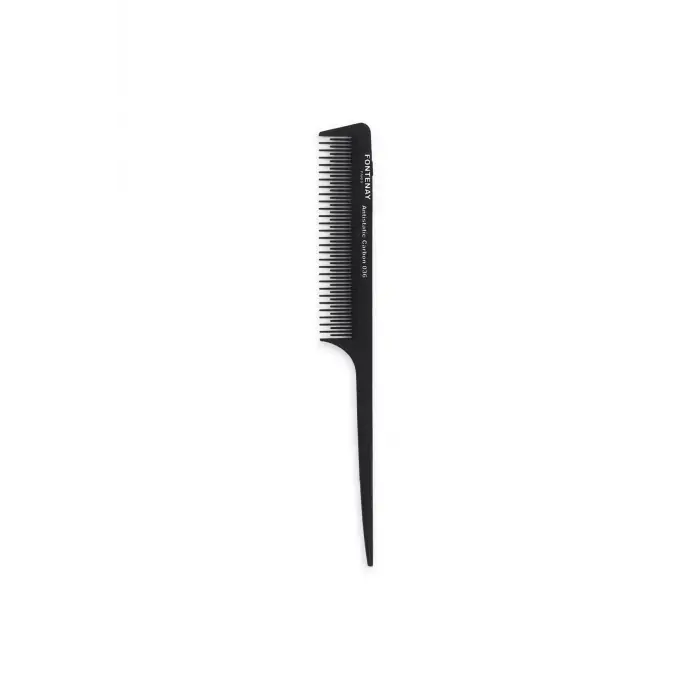 Profesyonel Antistatic Carbon Tarak 036 Siyah