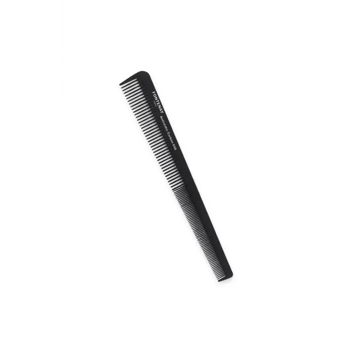 Profesyonel Antistatic Carbon Tarak 048 Siyah