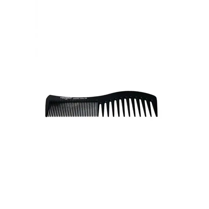 Profesyonel Antistatic Carbon Tarak 059 Siyah