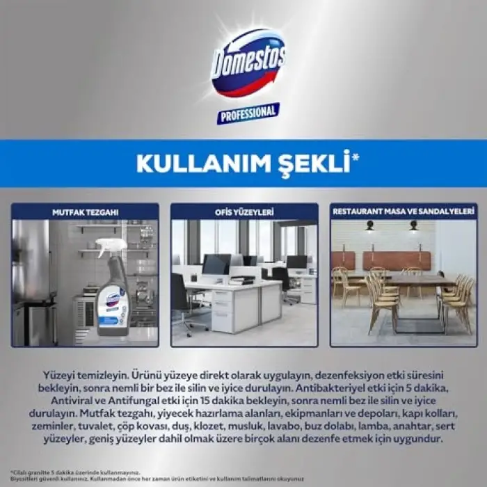 Profesyonel Yüzey Dezenfektanı 750ml