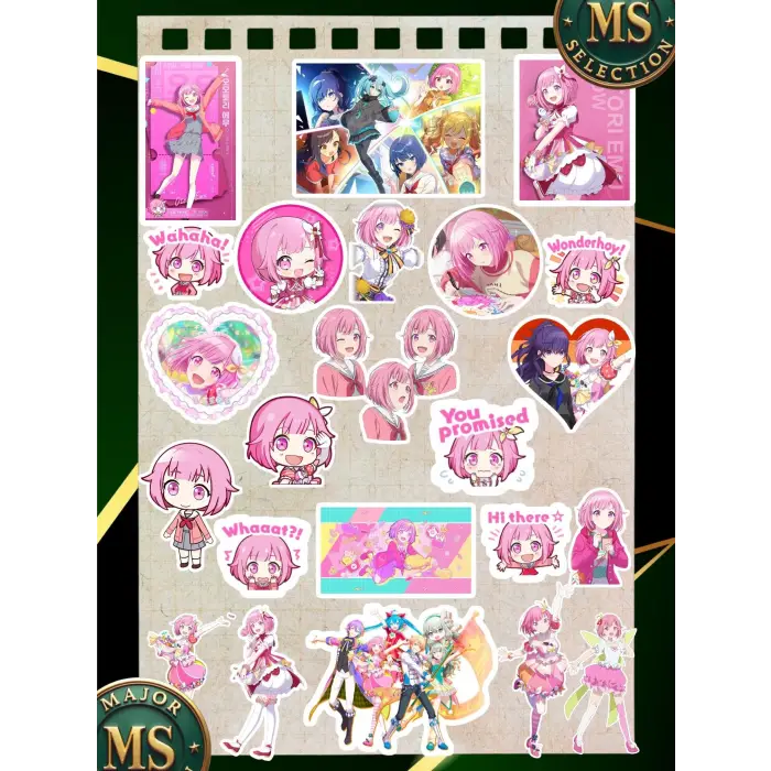 Project Sekai Emu Otori Anime Sticker Seti, 23 Adet