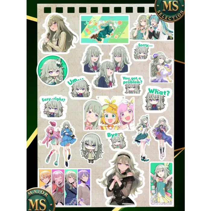 Project Sekai Nene Kusanagi Sticker Seti 20 Parça