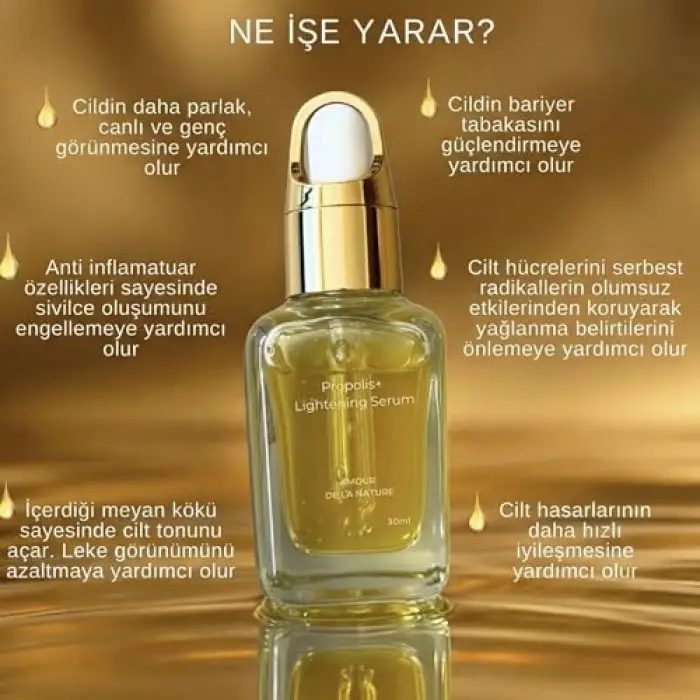 Propolis Aydınlatıcı Yüz Serumu 30 ML