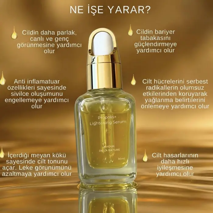 Propolis Aydınlatıcı Yüz Serumu 30 ML