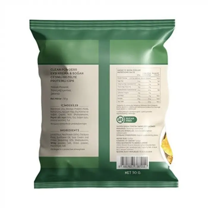 Protein Chips 50 g Ekşi Krema Soğan 4 Adet