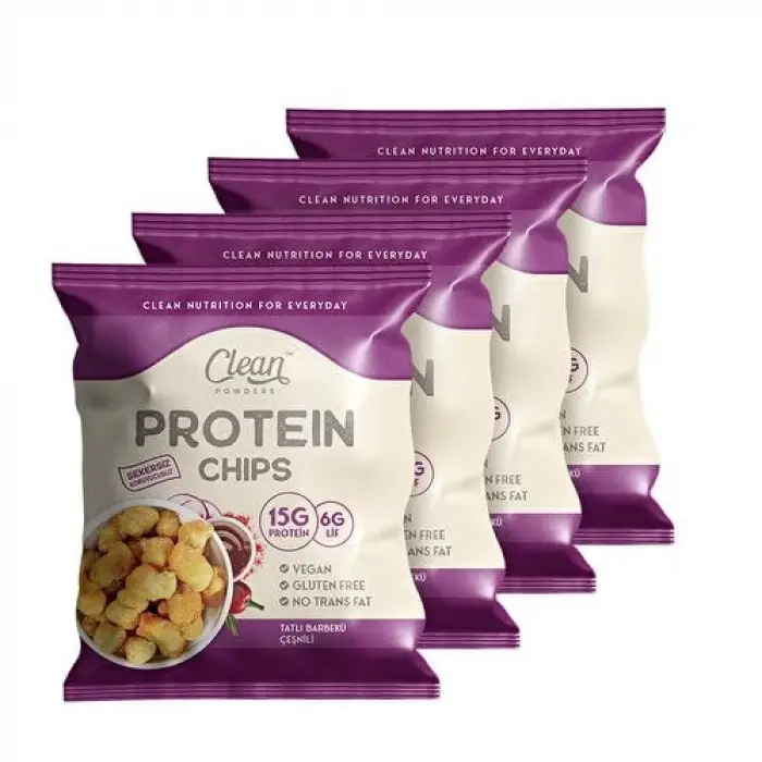 Protein Chips 50 g Tatlı Barbekü 4 Adet