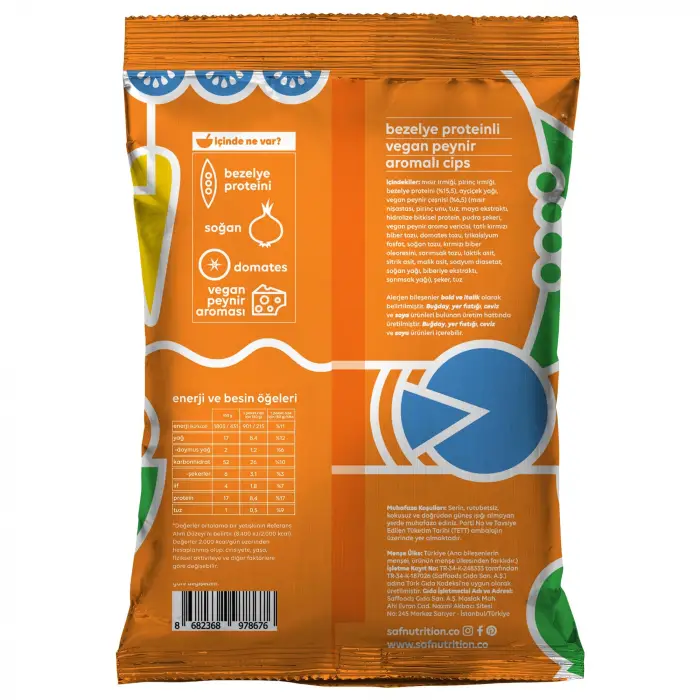 Protein Cips — Saf Vegan Peynir Aromalı 50 g