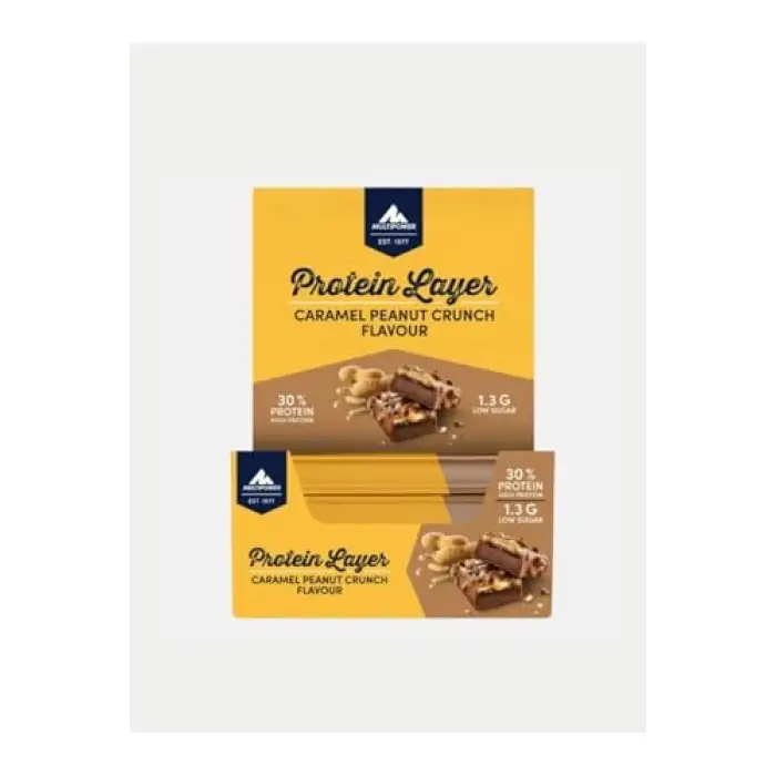 Protein Layer Yerfıstıklı & Karemelli Bar 18 Adet