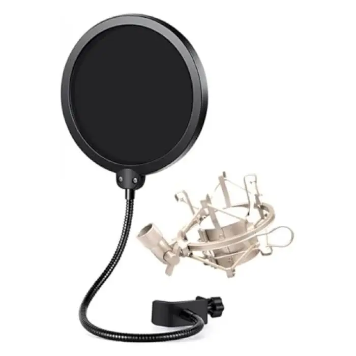Ps-01SMX Pop Filter + Metal Gri Shock Mount Set