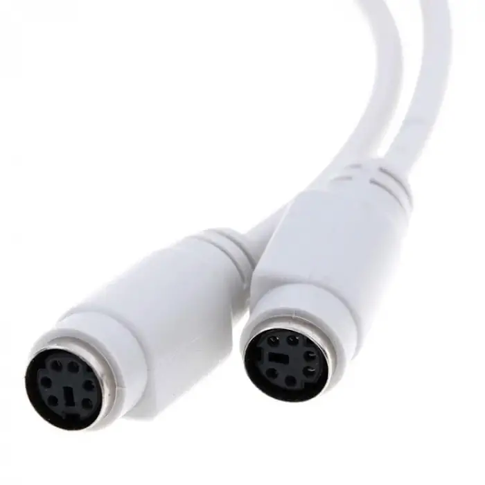 PS2 6 Pin Y Ayırıcı Splitter Kablo