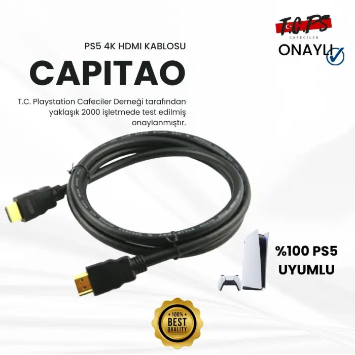 PS5 için 4K HDMI kablo