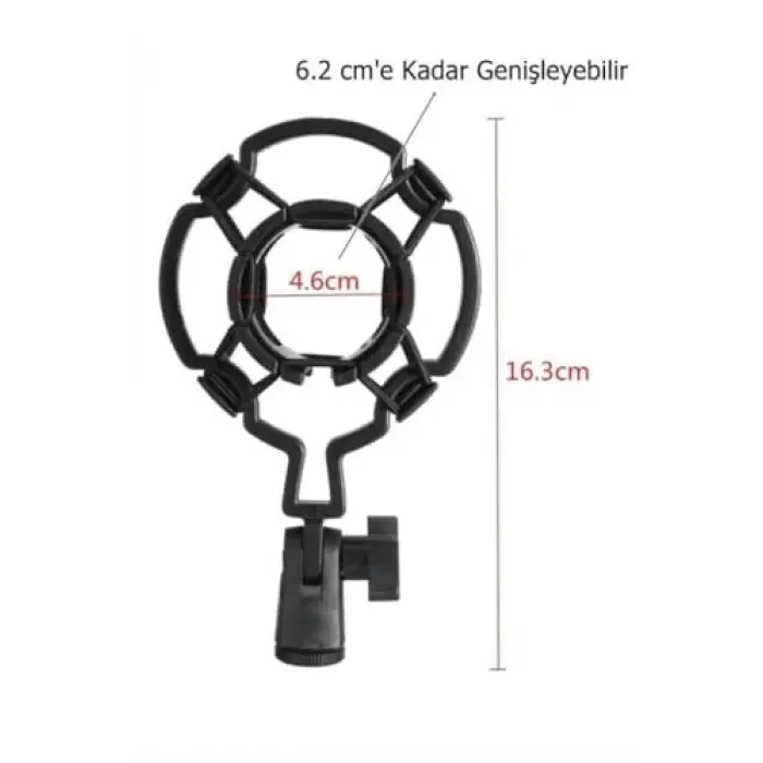 Psm-100 Stüdyo Mikrofon Tutucu, Plastik Shock Mount