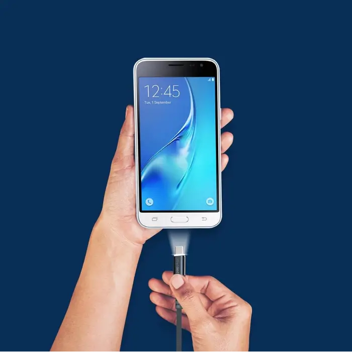 PSM26 1.2 Metre Type-C (Android ve Diğer) Led Aydınlatmalı Şarj Ve Data Kablosu Siyah