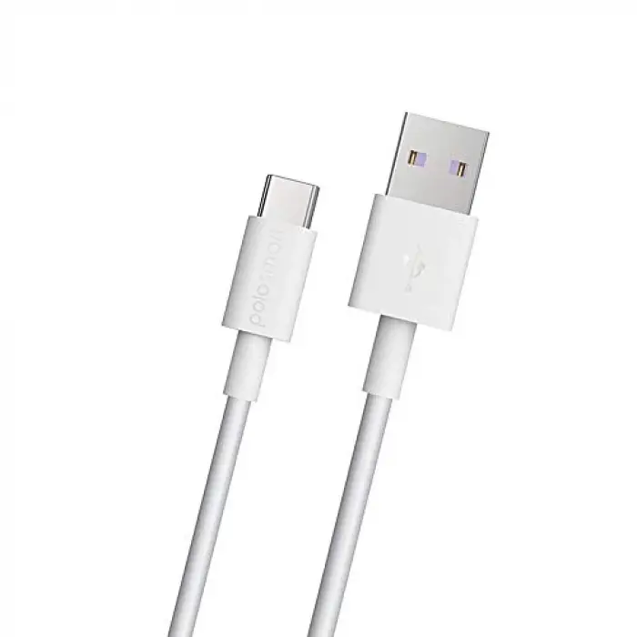 PSM30 1 Metre Süper Hızlı Type-C (Android ve Diğer) Şarj Kablosu Beyaz