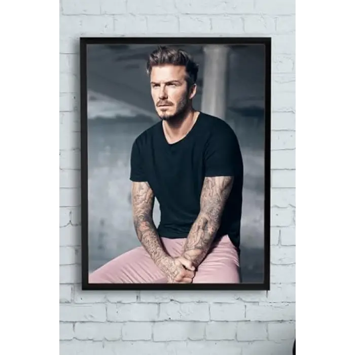 (pster10608) David Beckham Çerçeveli Tablo 2 (40x50cm)