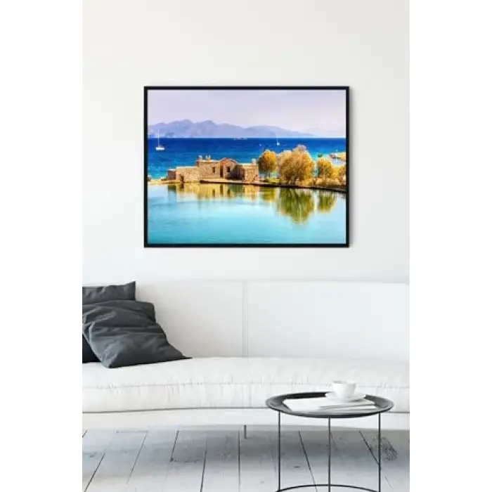 (pster13692) Datça Manzara Çerçeveli Tablo (40x50cm)