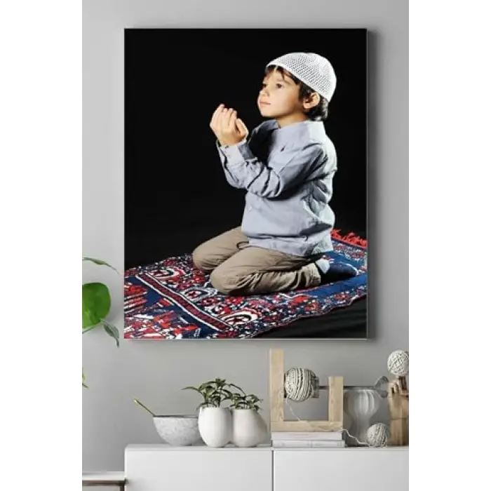 (pster15883) Dua Eden Çocuk Kanvas Tablo 40 x 60