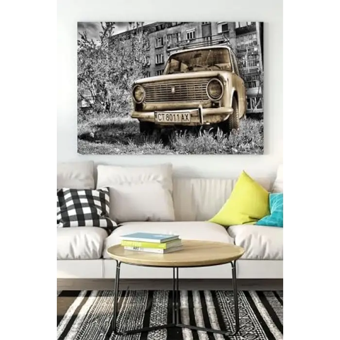 (pster15908) Eski Araba Kanvas Tablo 50 x 70