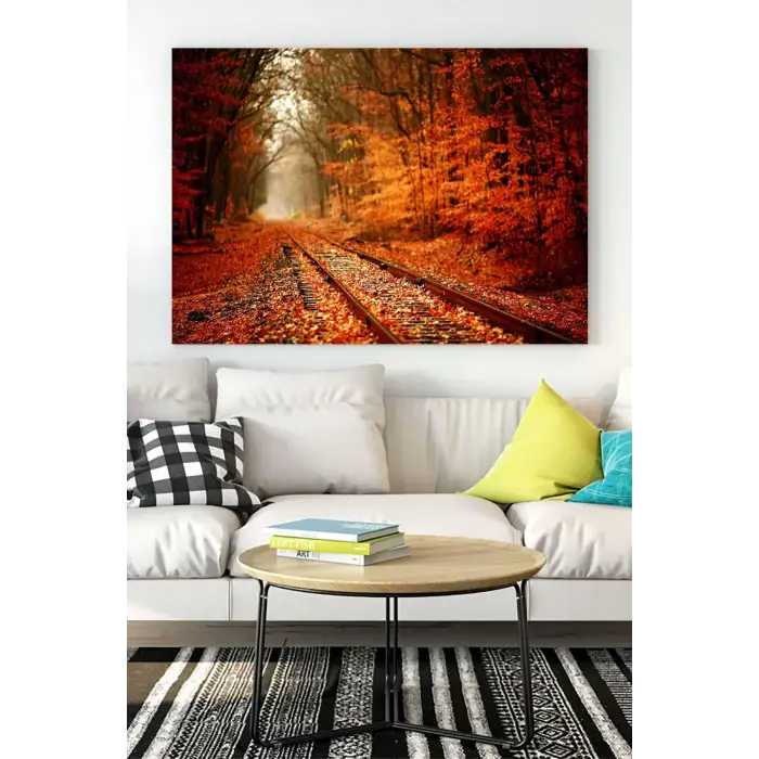 (pster17042) Sonbahar Manzara Kanvas Tablo 4 40 x 60