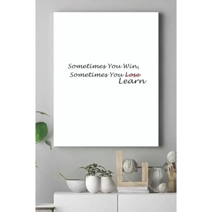 (pster17228) Win, Learn Girişimcilik Kanvas Tablo 40 x 60