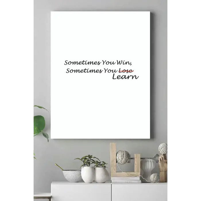 (pster17228) Win, Learn Girişimcilik Kanvas Tablo 40 x 60