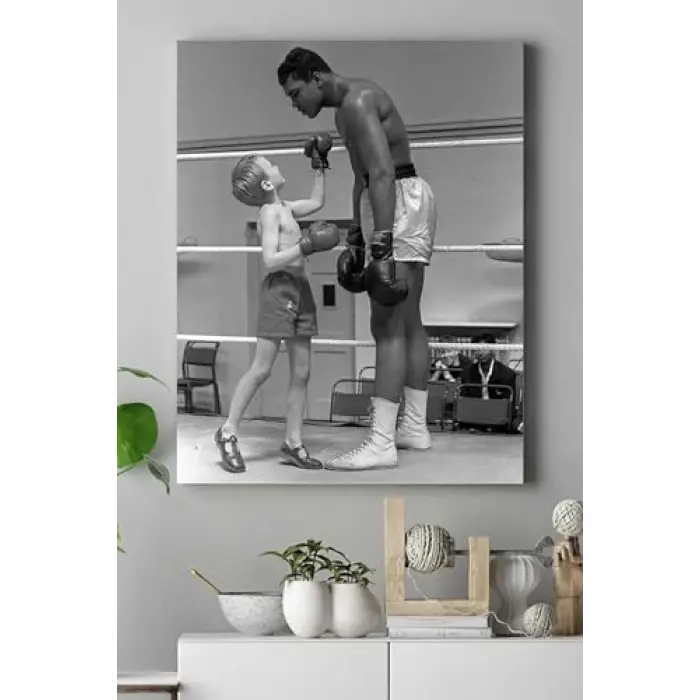 (pster17455) Muhammed Ali Dövüş Kanvas Tablo 50 x 70