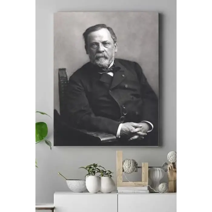 (pster17610) Louis Pasteur Bilimsel Kanvas Tablo 40 x 60