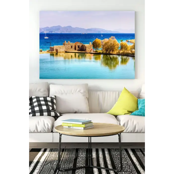 (pster18255) Datça Manzara Kanvas Tablo 21 x 30